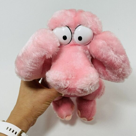 Vintage Dakin Pink Alligator Plush 10" Toy Peekaboo Bulging Eyes Hide Seek Shy - Picture 6 of 11